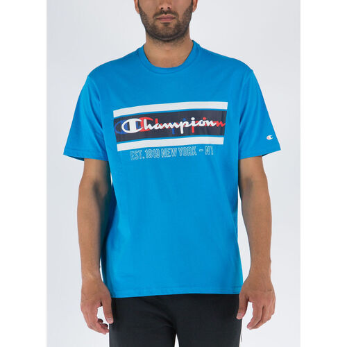 Abbigliamento Uomo T-shirt maniche corte Champion Legacy Azzurro