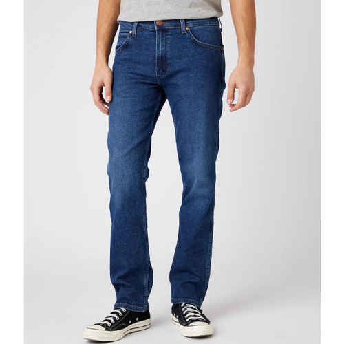 Abbigliamento Uomo Jeans dritti Wrangler Greensboro 803 Blu