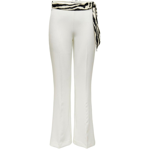 Abbigliamento Donna Pantaloni 5 tasche Only 15318856 Bianco