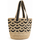 Borse Donna Tote bag / Borsa shopping Maliparmi Shopping bag in rafia bicolore intrecciata a mano 