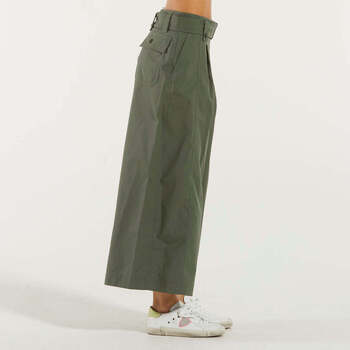 Max Mara pantalone tessuto verde militare Verde
