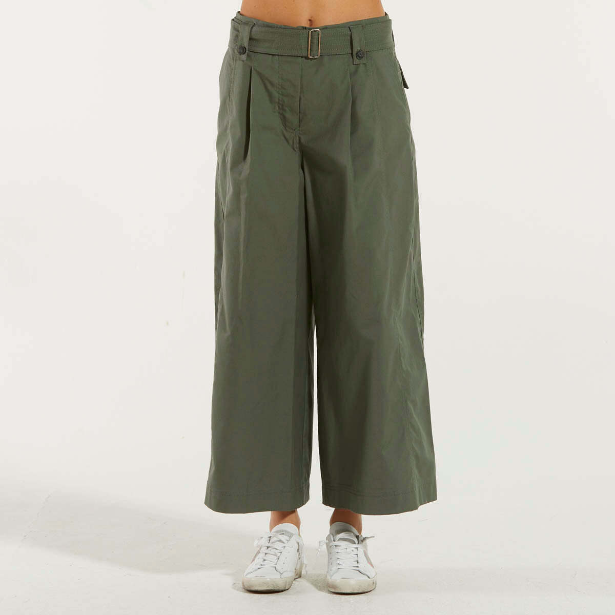 Abbigliamento Donna Pantaloni da tuta Max Mara pantalone tessuto verde militare Verde