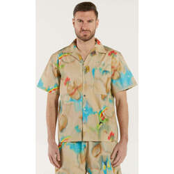 Abbigliamento Uomo Camicie maniche corte Department Five camicia fantasia multicolor Beige