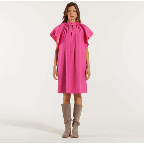 Abbigliamento Donna Vestiti Max Mara abito in popeline di cotone fuxia Rosa