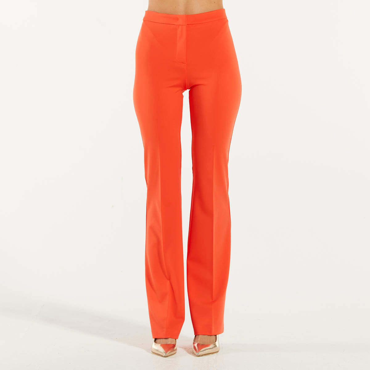 Abbigliamento Donna Pantaloni Pinko pantalone elegante a palazzo corallo Arancio