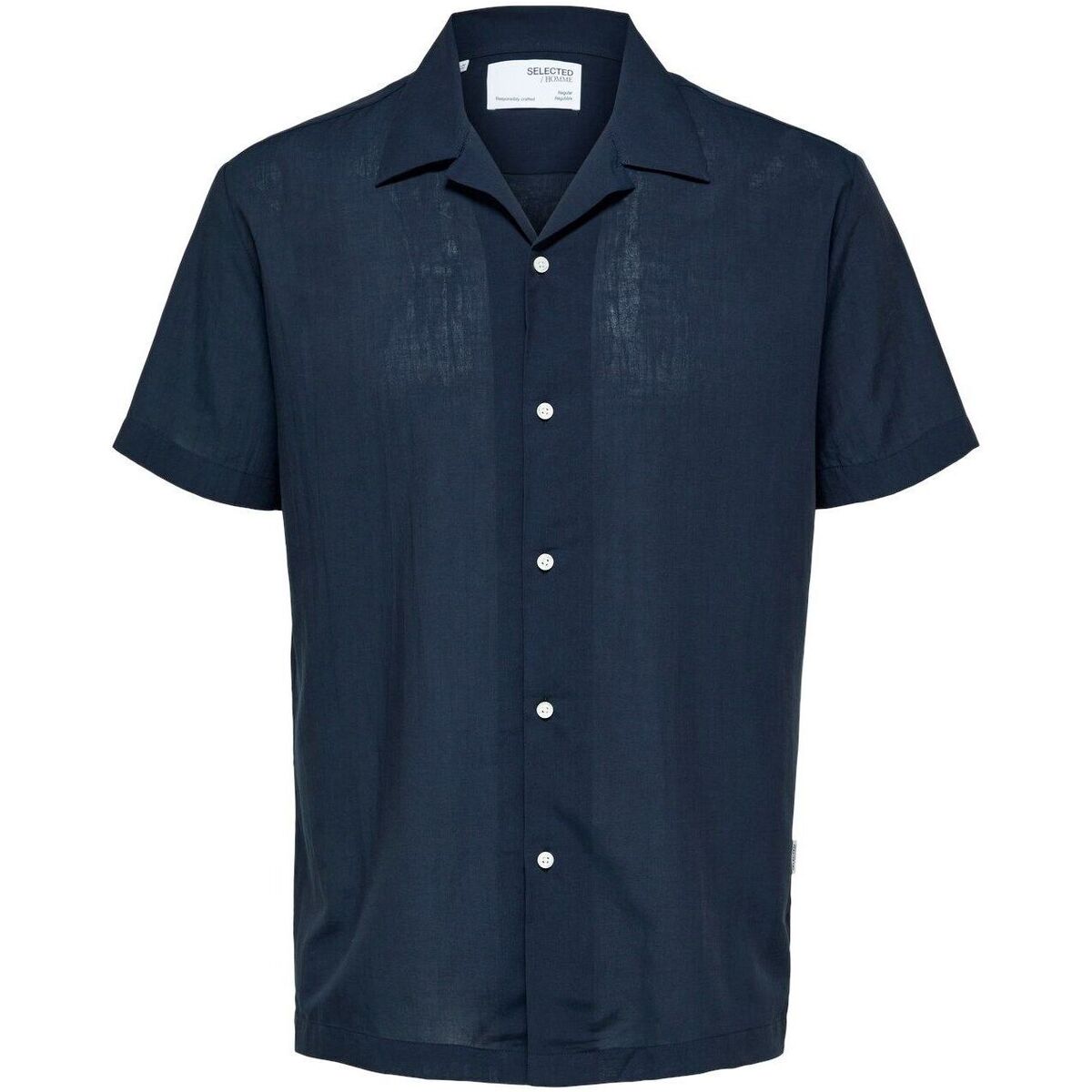 Abbigliamento Uomo Camicie maniche lunghe Selected 16084639 AIR-SKY CAPTAIN Blu