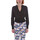 Abbigliamento Donna Gilet / Cardigan Yes Zee M408 LH00 Nero