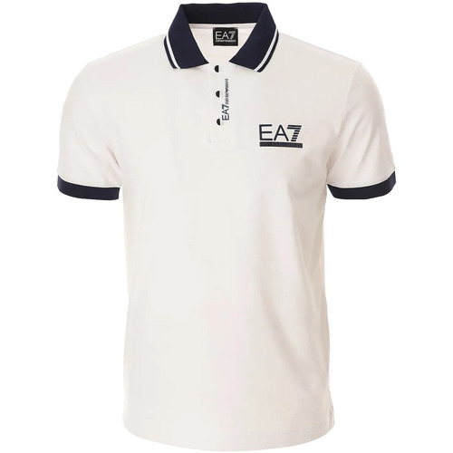 Abbigliamento Uomo T-shirt & Polo Ea7 Emporio Armani Polo shirt EA7 3DPF17 PJ03Z Uomo Bianco Bianco