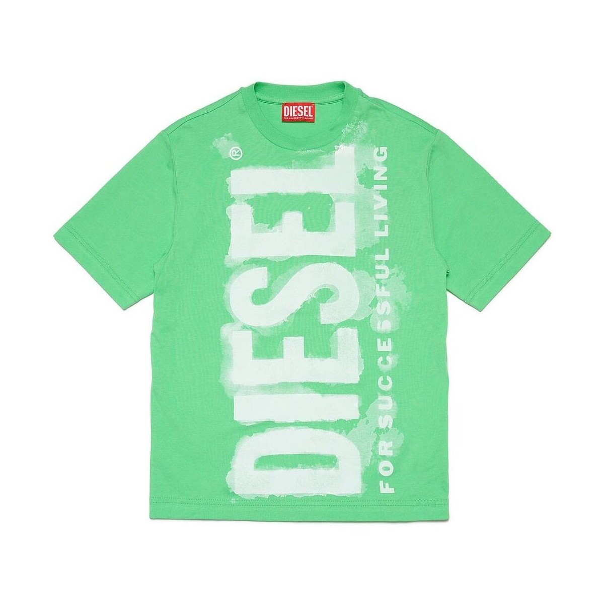 Abbigliamento Unisex bambino T-shirt maniche corte Diesel T-shirt girocollo in jersey con logo J01131KYAR1 Verde
