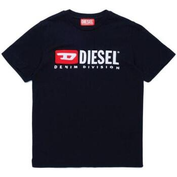 Diesel T-shirt con rotture e logo J017930BLAP Nero