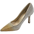 Image of Scarpe Malu Shoes Scarpe decollete donna eleganti oro dorato con brillantini degr