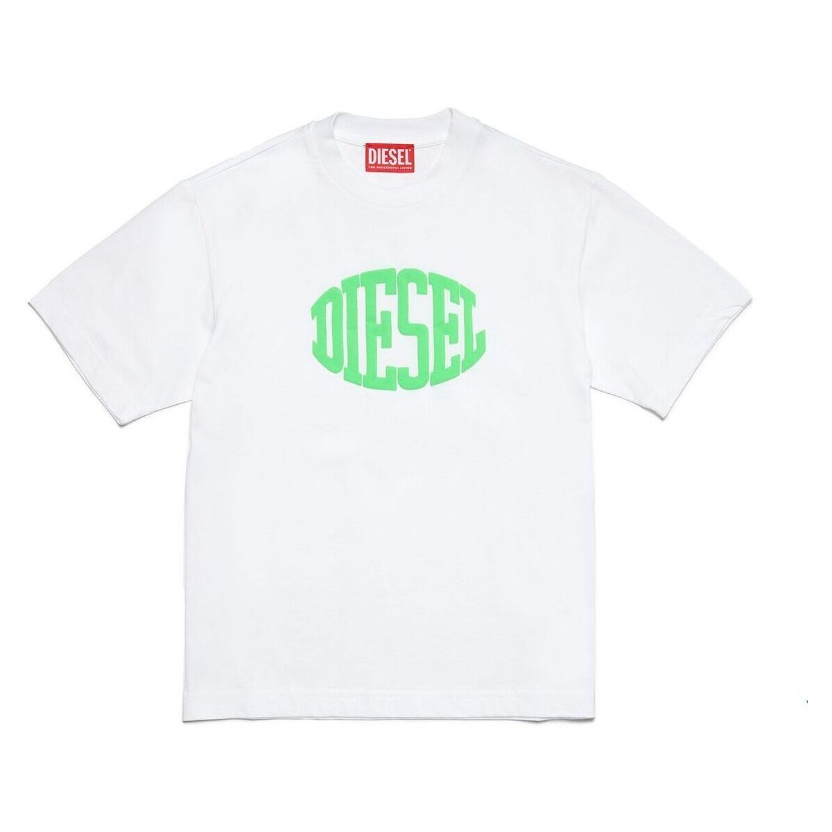 Abbigliamento Unisex bambino T-shirt maniche corte Diesel T-shirt con stampa a sbuffo J0177700YI9 Bianco