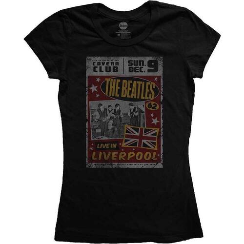 Abbigliamento Donna T-shirts a maniche lunghe The Beatles Live In Liverpool Nero