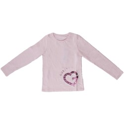 Abbigliamento Bambina T-shirts a maniche lunghe Guess J4RI28K6YW4 Rosa