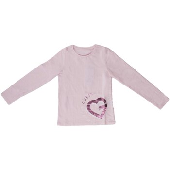 Abbigliamento Bambina T-shirts a maniche lunghe Guess J4RI28K6YW4 Rosa