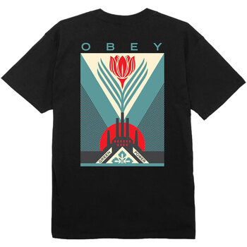 Image of T-shirt Obey GREEN POWER FACTORY CLASSIC TEE