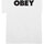Abbigliamento Uomo T-shirt maniche corte Obey BOLD  2 CLASSIC TEE Bianco