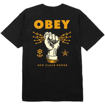 Obey NEW CLEAR POWER CLASSIC TEE Nero