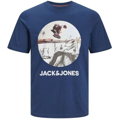 Abbigliamento Bambino T-shirt & Polo Jack & Jones 12249870 NAVIN-ENSIGN BLUE Blu