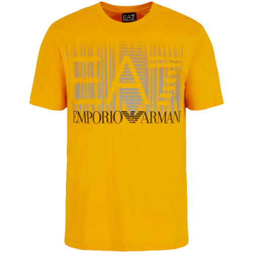 Abbigliamento Uomo T-shirt & Polo Ea7 Emporio Armani T-shirt EA7 3DPT44 PJ02Z Uomo Giallo scuro Giallo