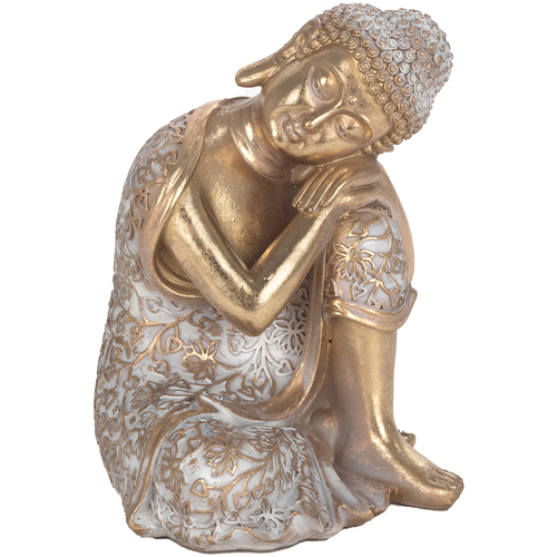 Casa Statuette e figurine Signes Grimalt Figura Di Buddha Meditando Oro