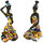 Casa Statuette e figurine Signes Grimalt Figura Donna Africana 2 Uni. Marrone