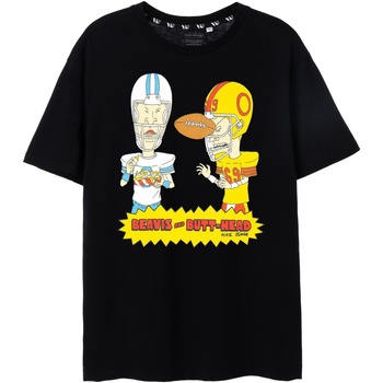 Abbigliamento Uomo T-shirt maniche corte Beavis & Butthead NS7992 Nero