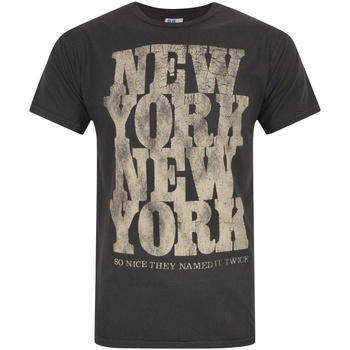 Abbigliamento Uomo T-shirts a maniche lunghe Junk Food New York So Nice They Named It Twice Nero