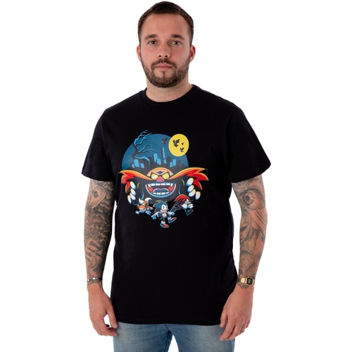 Abbigliamento Uomo T-shirt maniche corte Sonic The Hedgehog NS8016 Nero