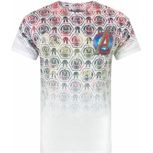 Abbigliamento Uomo T-shirts a maniche lunghe Avengers NS8024 Bianco