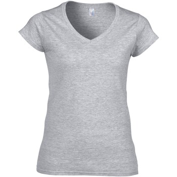 Abbigliamento Donna T-shirts a maniche lunghe Gildan Softstyle Grigio