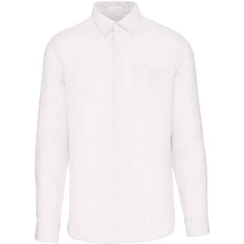 Abbigliamento Uomo Camicie maniche lunghe Native Spirit PC6777 Bianco