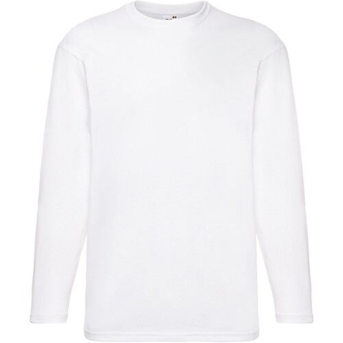 Abbigliamento Uomo T-shirts a maniche lunghe Fruit Of The Loom SS032 Bianco