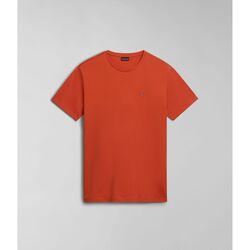 Abbigliamento Uomo T-shirt & Polo Napapijri SALIS SS SUM NP0A4H8D-621 BURNT ORANGE Arancio