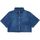 Abbigliamento Bambina Camicie Diesel Camicia cropped in denim con logo J01663KXBK7 Blu