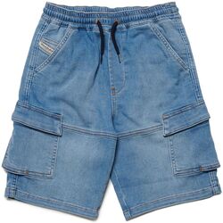 Abbigliamento Bambino Shorts / Bermuda Diesel Pantaloni corti cargo in JoggJeans J01634KXBKF Blu
