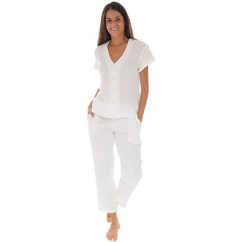 Abbigliamento Donna Pigiami / camicie da notte Pilus EMY Bianco