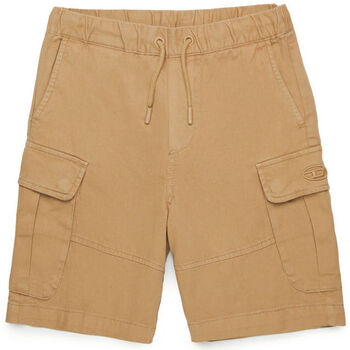 Abbigliamento Bambino Pantaloni Diesel Shorts cargo in gabardina J01765KXBJ1 Beige