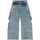 Abbigliamento Bambina Jeans Diesel Jeans straight marmorizzato cargo J01725KXBK4 Blu