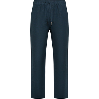 Abbigliamento Uomo Pantaloni Sun68 BEACH pantalone uomo S34125 07 LONG PANT LINEN BEACH Blu