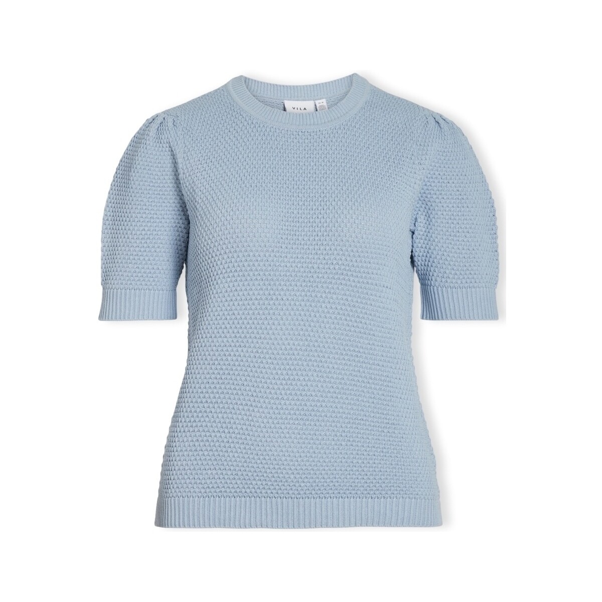Abbigliamento Donna Top / Blusa Vila Noos Dalo Knit S/S - Kentucky Blue Blu