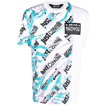 Abbigliamento Uomo T-shirt & Polo Roberto Cavalli 74OBH6R1JS184223 Bianco