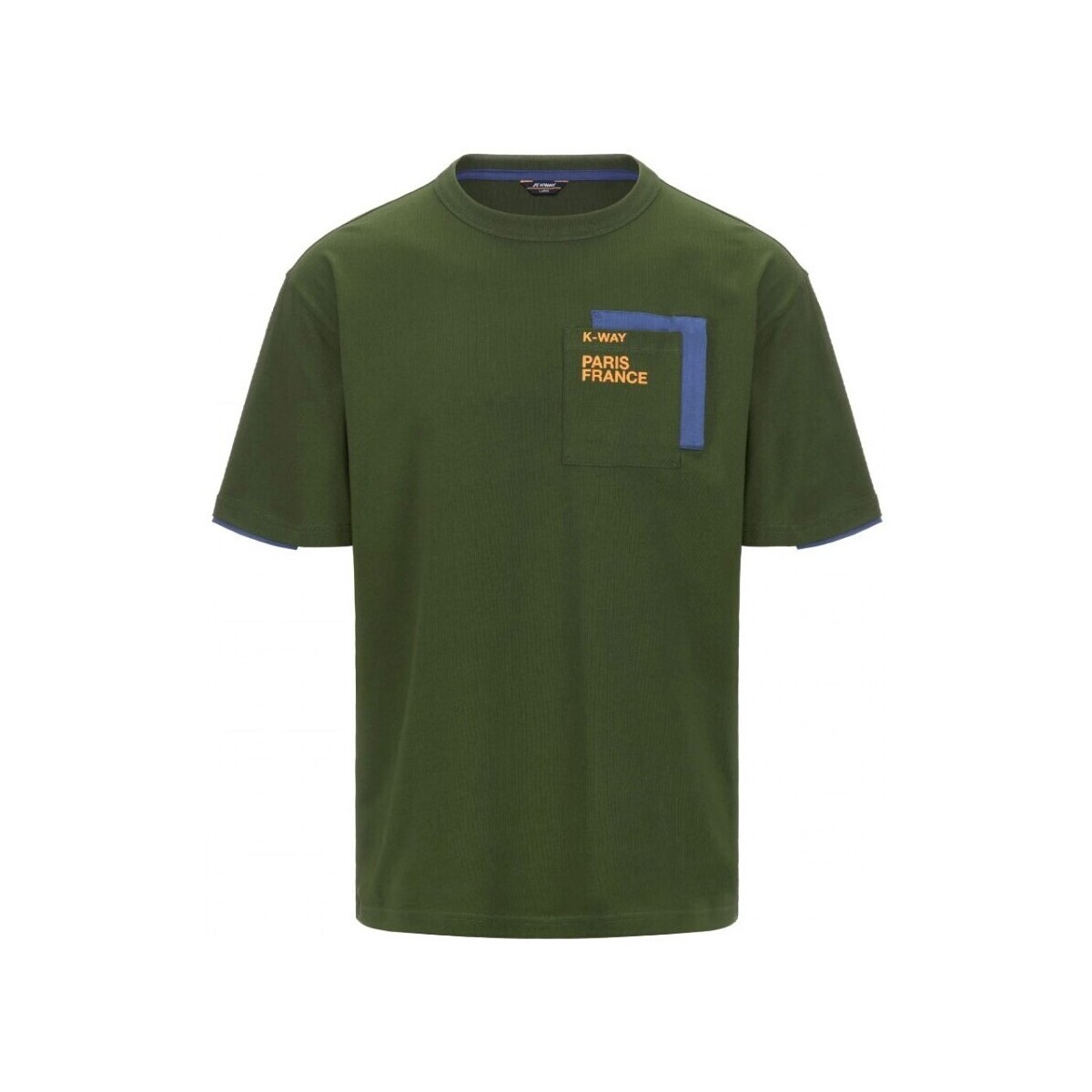 Abbigliamento Uomo T-shirt & Polo K-Way T-Shirt Fantome Contrast Pockets Verde Verde