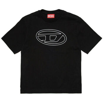 Diesel T-shirt con logo Oval D J017880BEAF Nero