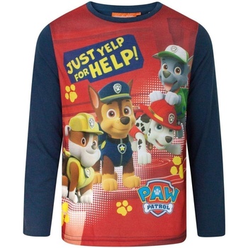 Abbigliamento Bambino T-shirts a maniche lunghe Paw Patrol Yelp For Help Rosso