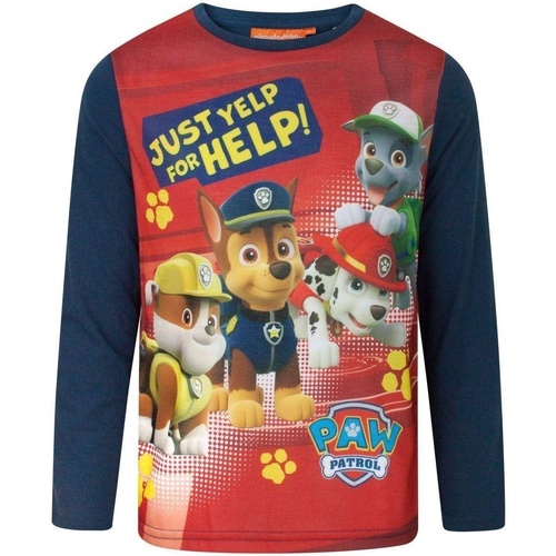 Abbigliamento Bambino T-shirts a maniche lunghe Paw Patrol Yelp For Help Rosso