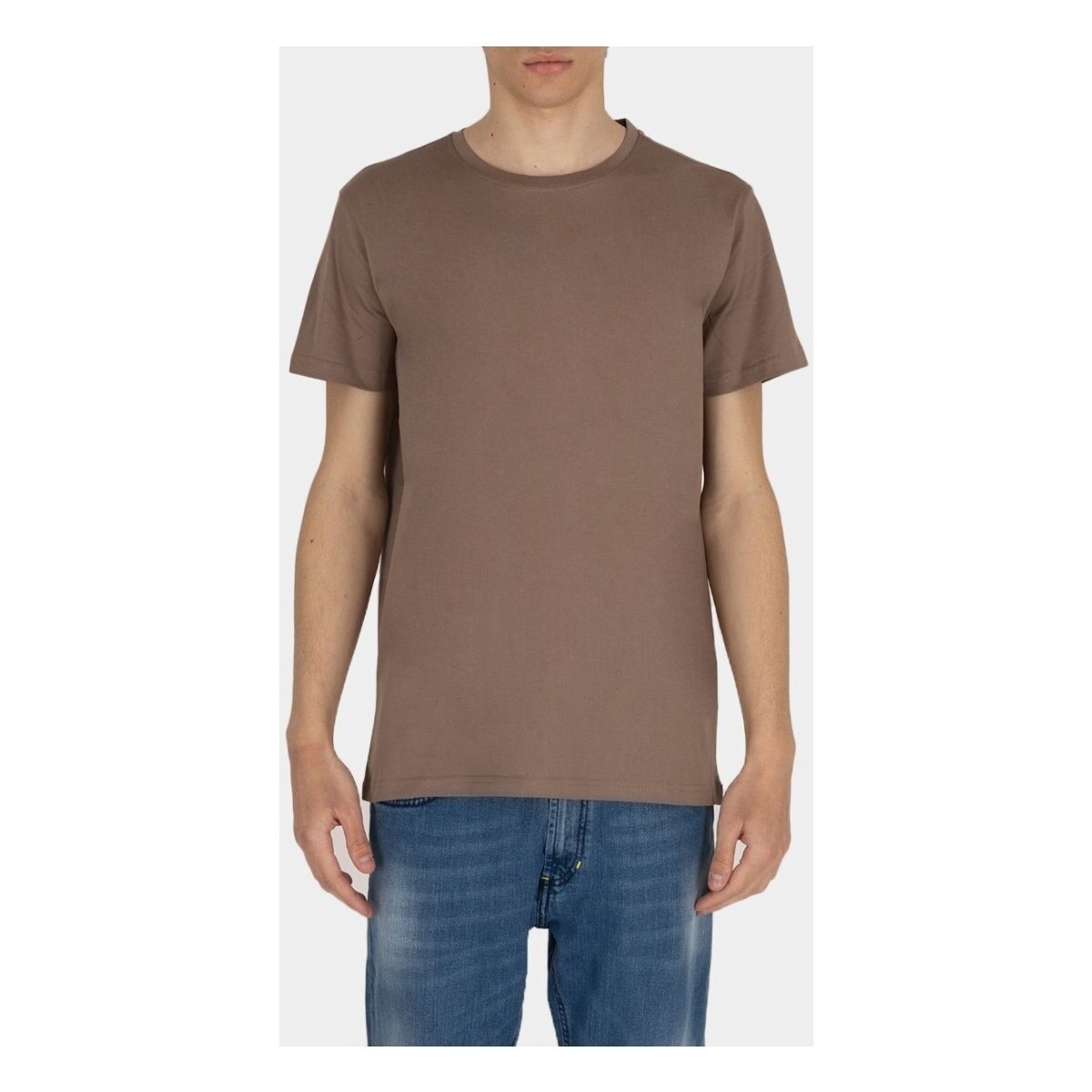 Abbigliamento Uomo T-shirt & Polo Out/Fit shirt in cotone a tinta unita Beige