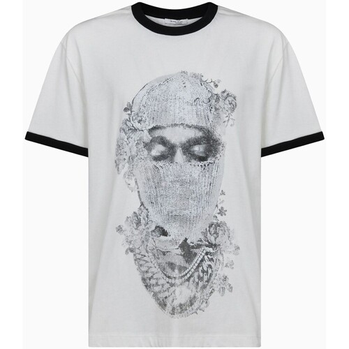 Abbigliamento Uomo T-shirt & Polo Ih Nom Uh Nit shirt con stampa Mask Roses Bianco