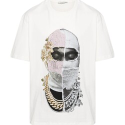 Abbigliamento Uomo T-shirt & Polo Ih Nom Uh Nit shirt con stampa Newspaper Mask Bianco