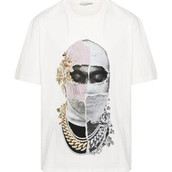 Abbigliamento Uomo T-shirt & Polo Ih Nom Uh Nit shirt con stampa Newspaper Mask Bianco